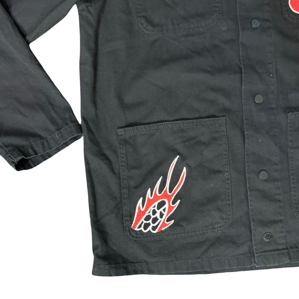 Vans Kaitlin Chan Black Embroidered Chosen Family Pride Drill Chore Coat Size L - Picture 11 of 13